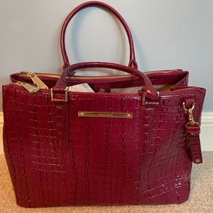 Brahmin leather satchel boysenberry color. Brand new with tags.